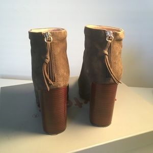 Kixters Taupe Suede Zaza Booties